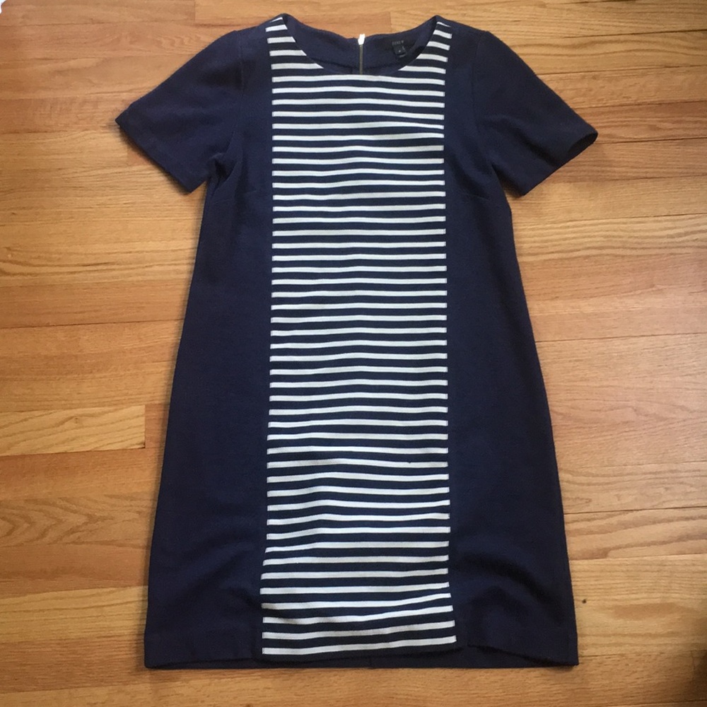J. Crew Stripe Knit Shift Dress Style A3446
